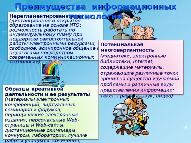 Моделирующие программы в обучении. Нерегламентированность.