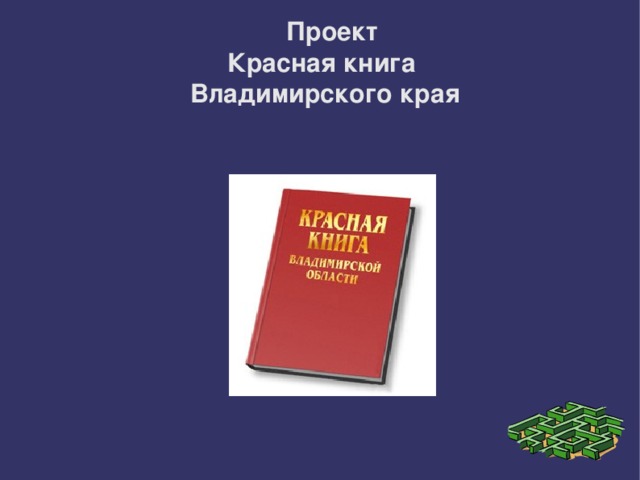 Красная книга владимирской области проект