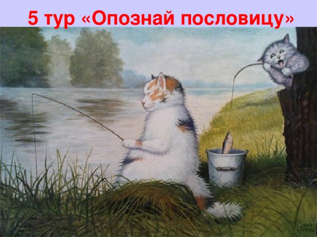 5 тур «Опознай пословицу»