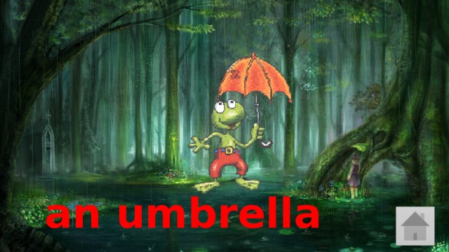 an umbrella 