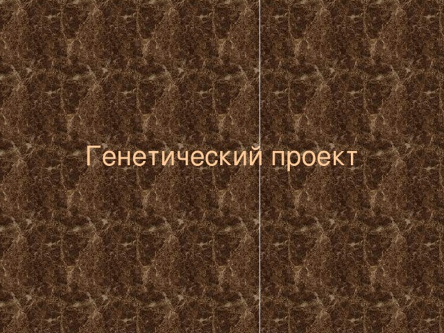 Генетический проект 