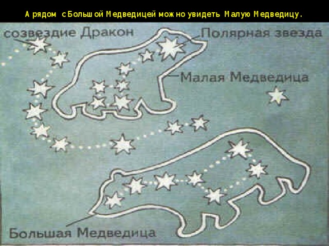 Созвездия большой и малой медведицы для детей