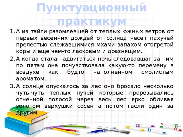 Пунктуационный практикум