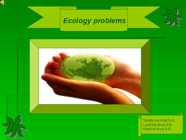 Ecological problems схема