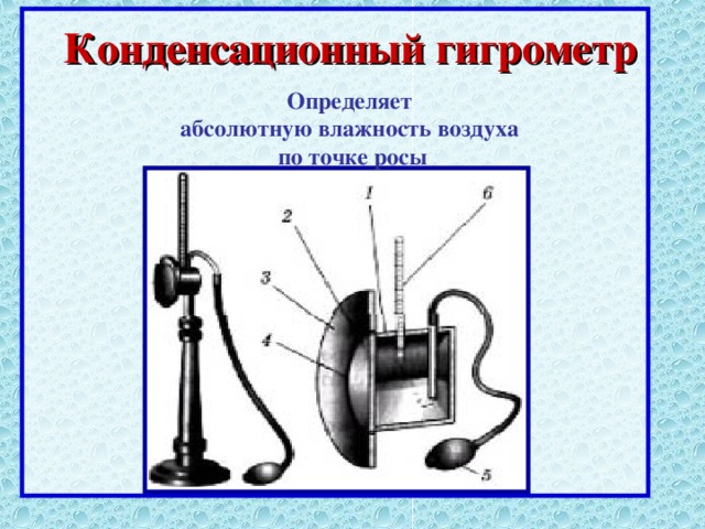 Конденсационный гигрометр рисунок