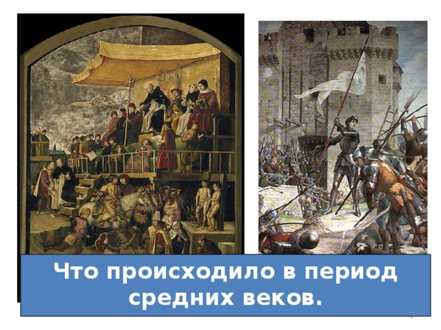 Что происходило в период средних веков.  