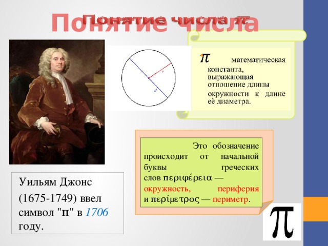 Число пи окружность диаметр