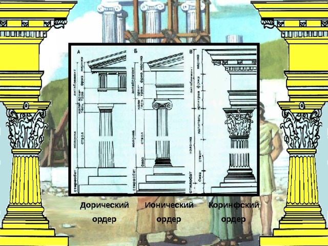 Дорический храм рисунок 4 класс