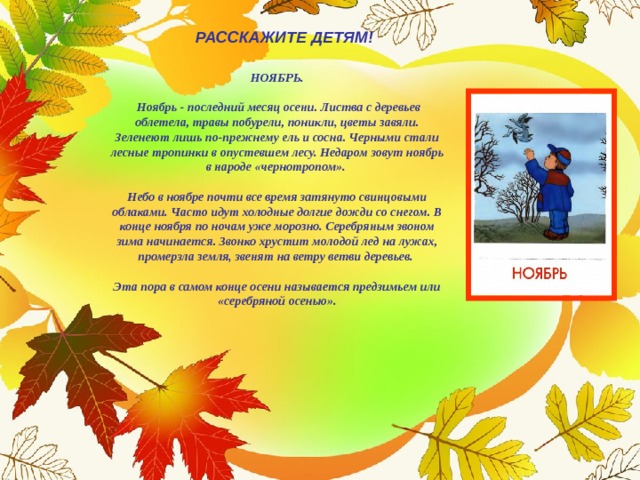 Презентация про ноябрь
