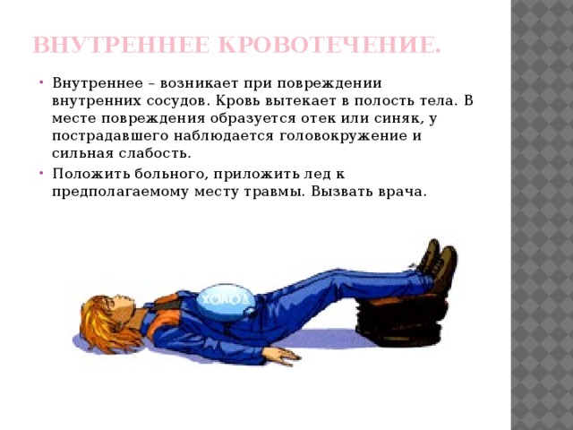 Большая кровопотеря пострадавший в сознании картинка