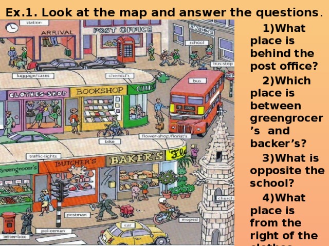 Everything is the opposite. What is behind Alexanders College ответы. Look at the Map and show these places on it 6 класс. Ohio what is the place. Map with shops greengrocer's.