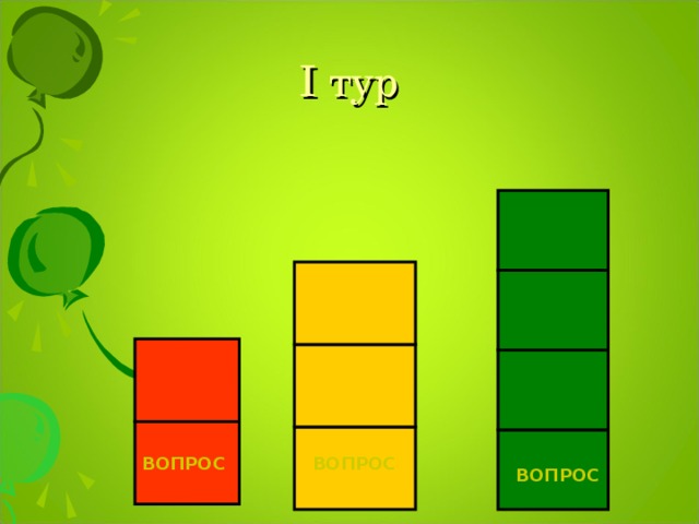 I тур ВОПРОС ВОПРОС ВОПРОС 