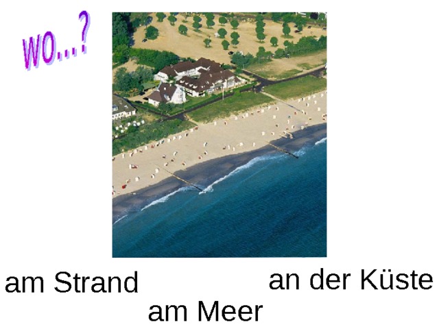 an der Küste am Strand am Meer 