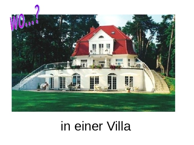 in einer Villa 