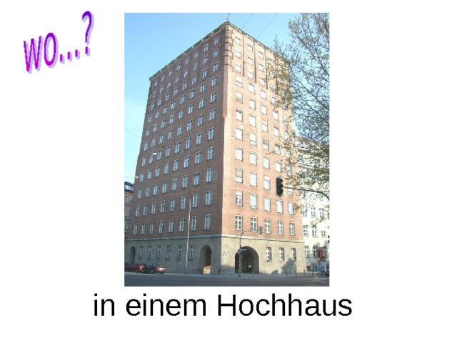 in einem Hochhaus 
