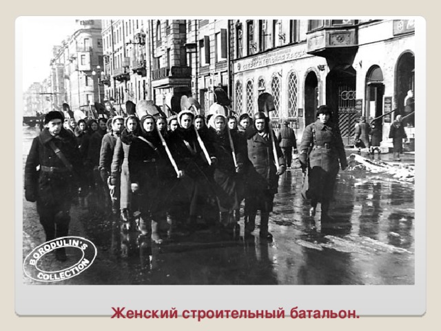 Женский строительный батальон.