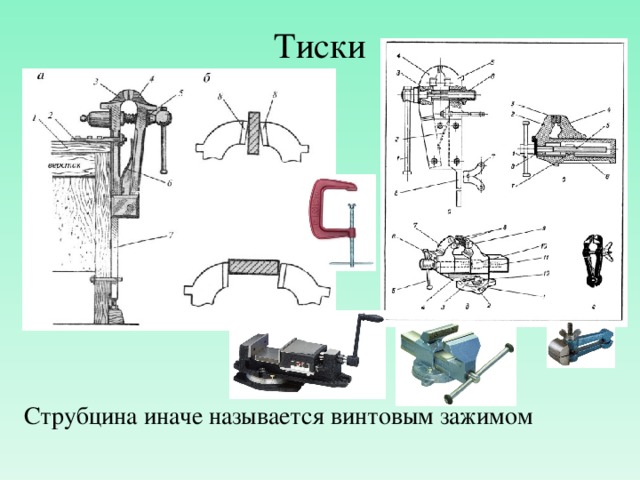 Тиски Струбцина иначе называется винтовым зажимом  /47 