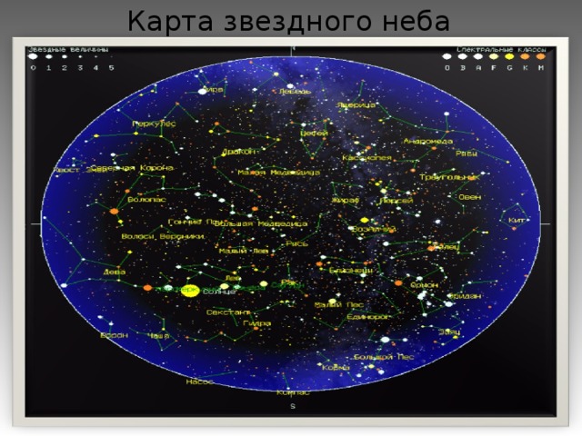 Карта звездного неба  ( 