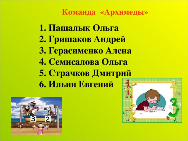 Команда «Архимеды»