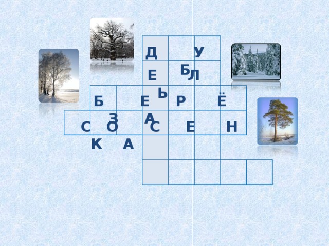                                                                                                             Д У Б Д У Б Е Л Ь Е Л Ь Б Е Р Ё З А  С О С Е Н К А
