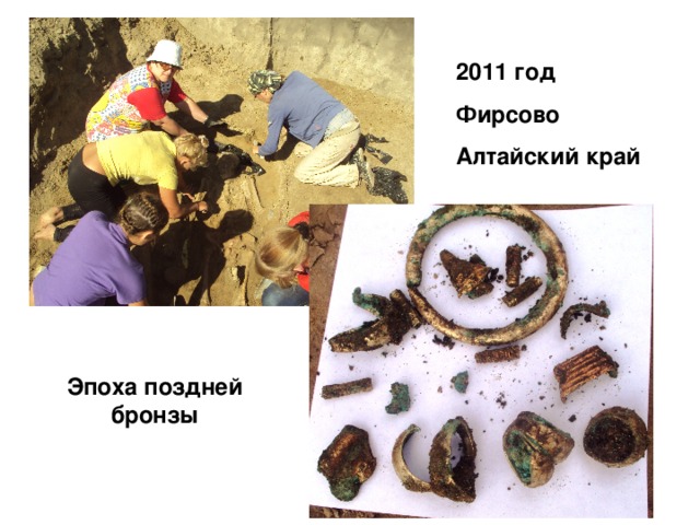 2011 год Фирсово Алтайский край Эпоха поздней бронзы