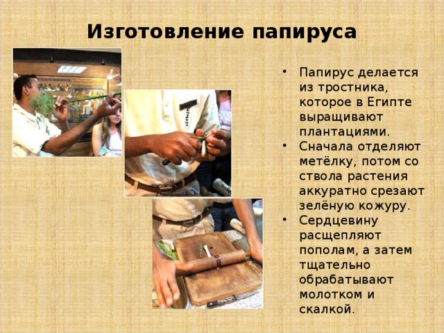 Какова технология изготовления папируса