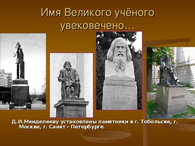 Менделеев москва