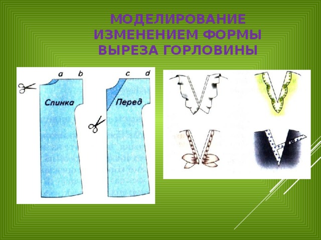 Изменение формы