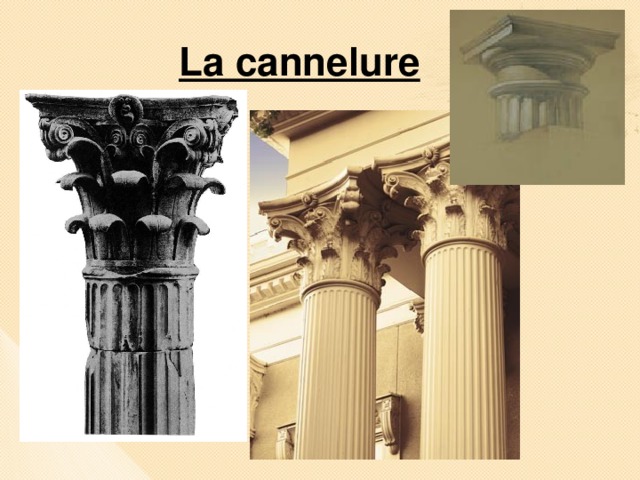La cannelure  