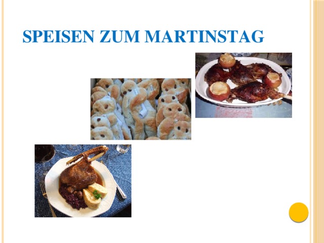 Speisen zum Martinstag 