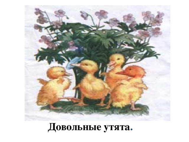 Довольные утята .