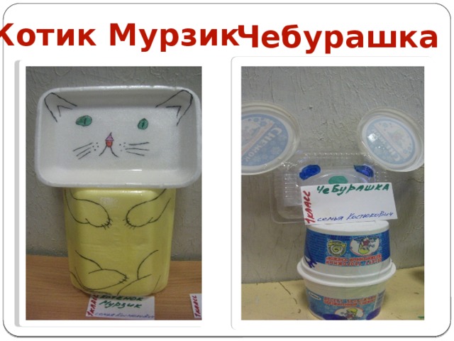 Котик Мурзик Чебурашка