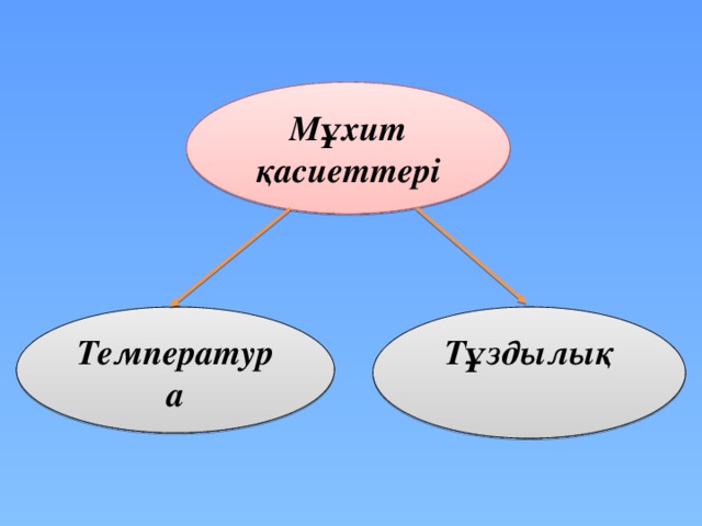 Мұхит қасиеттері Тұздылық Температура 