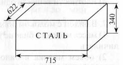 Определите массу бруска изображенного на рисунке размеры указаны в мм ответ представить целым числом