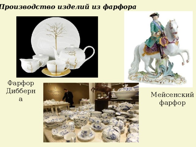 Производство изделий из фарфора Фарфор Дибберна Мейсенский фарфор 