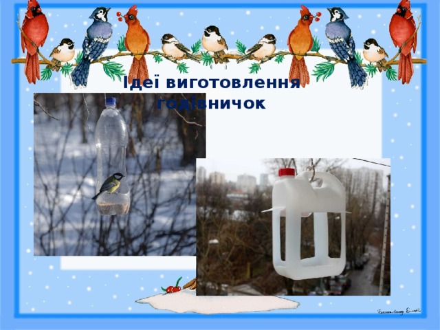  Ідеї виготовлення годівничок 