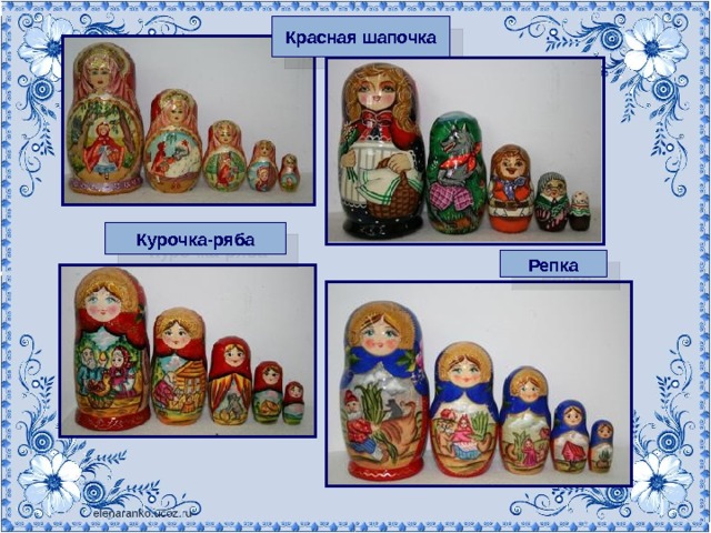 Красная шапочка Курочка-ряба Репка 