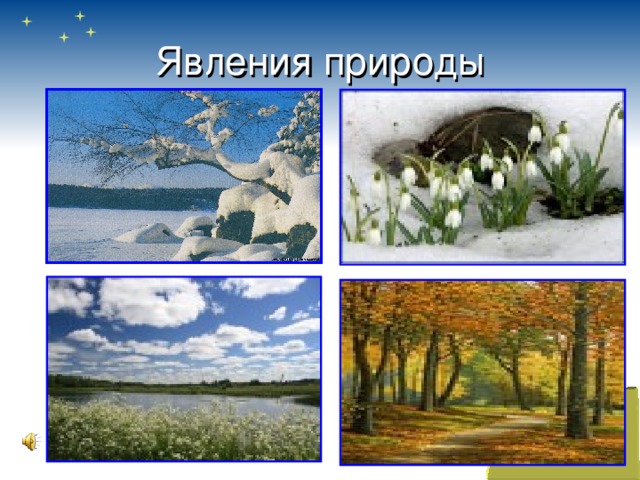 Явления природы 