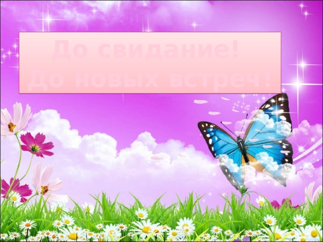 До свидание! До новых встреч! 