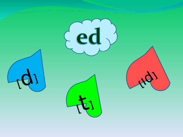 [ d ] [ t ] [ ıd ] 