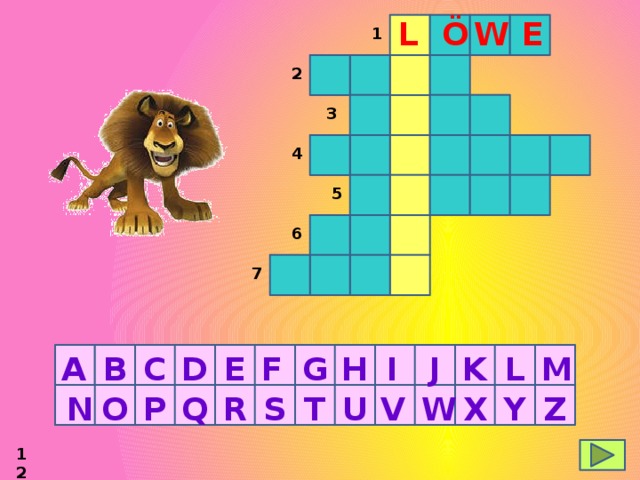 E L Ö W 1 2 3 4 5 6 7 A B D C E F G H I J M L K U Z Y N O P Q R S T V W X 12 