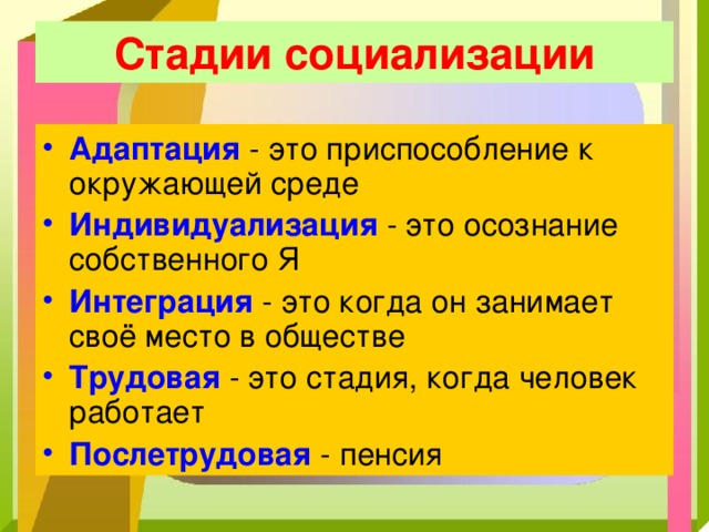 Адаптация индивидуализация интеграция. Адаптация это в обществознании. Адаптация это кратко в обществознании. Стадия адаптации социализации. Стадии социализации стадия адаптации.