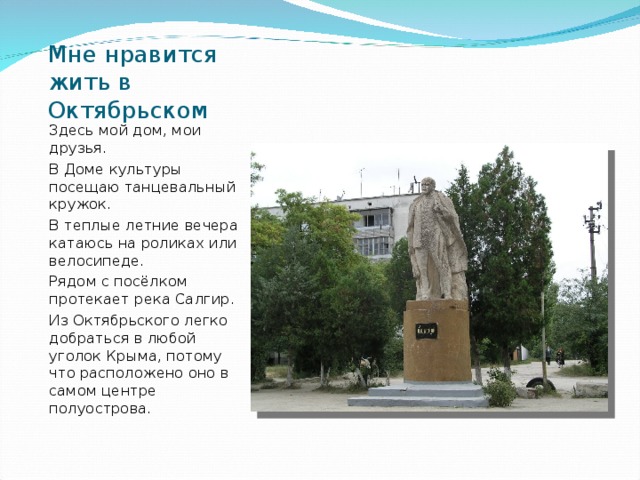 Проект мой поселок
