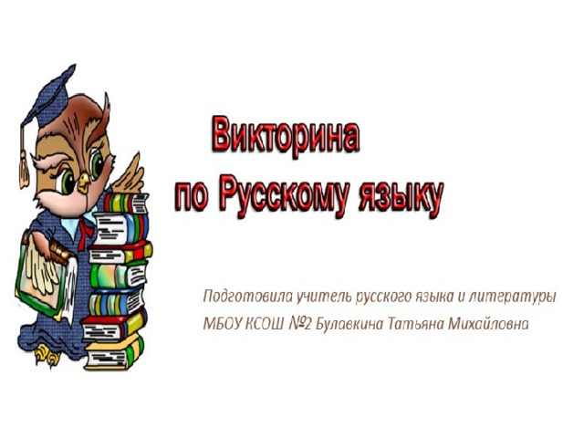  Учитель русского языка и литературы МБОУ КСОШ №2 Булавкина Татьяна Михайловна 