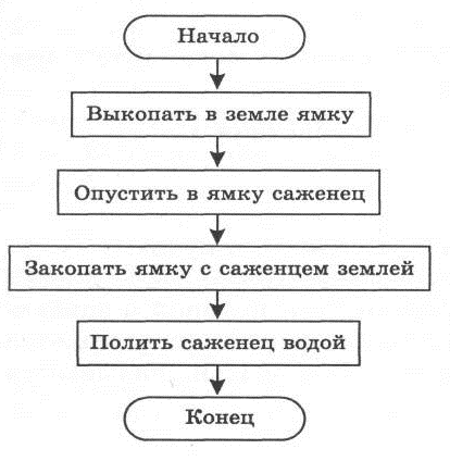 Оформить в виде блок схемы алгоритм приготовления каши из топора по мотивам русской народной сказки