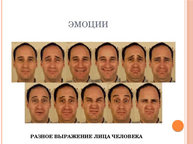 Эмоции РАЗНОЕ ВЫРАЖЕНИЕ ЛИЦА ЧЕЛОВЕКА 