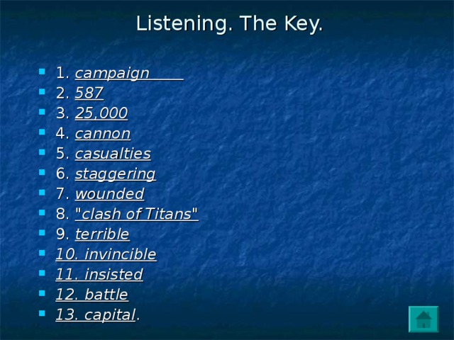 Listening. The Key.