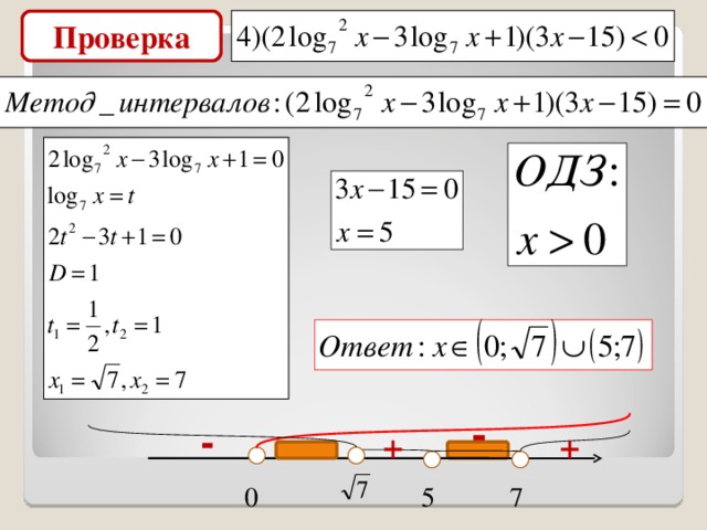 Проверка - - + + 7 5 0