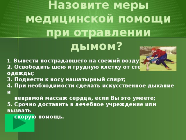 Какие органы при пожаре защищает ватномарлевая повязка? дыхание 