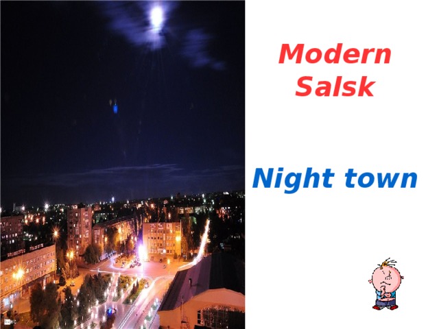 Modern Salsk  Night town  